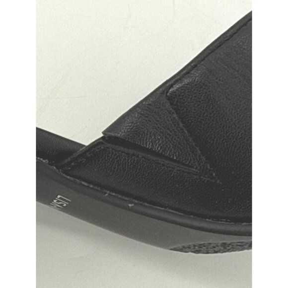 Lisa Vicky Womens Sandals Vital Black Nappa Open Toe Block Heel 9.5 - Picture 8 of 11